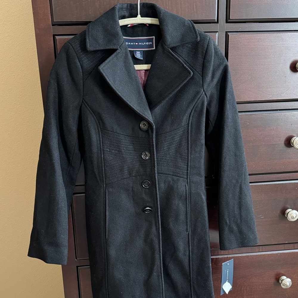 Tommy Hilfiger petite xxs Black Coat for Women